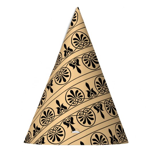 Griechisches Mittelmeer-Muster Brown Partyhütchen (Links)