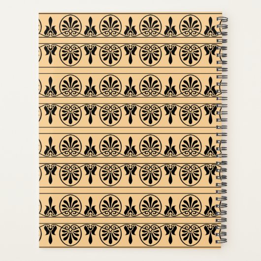 Griechisches Mittelmeer-Muster Brown Planer (Rückseite)