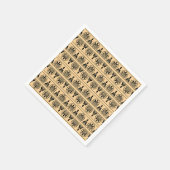 Griechisches Mittelmeer-Muster Brown Serviette (Ecke)