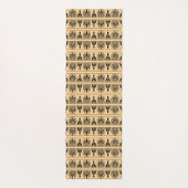 Griechisches Mittelmeer-Muster Brown Yogamatte (Rückseite)