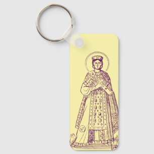 griechisches Mosaik der heiligen Agnes von Rom Schlüsselanhänger