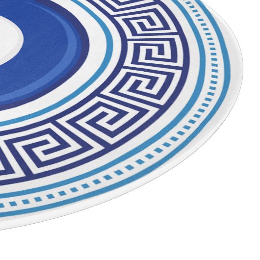 Griechisches Muster Evil Eye Nazar Schneidebrett (Ecke)
