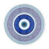 Griechisches Muster Evil Eye Nazar Schneidebrett (Vorderseite)