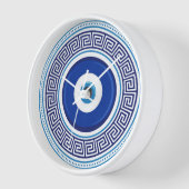 Griechisches Muster Evil Eye Nazar Uhr (Winkel)