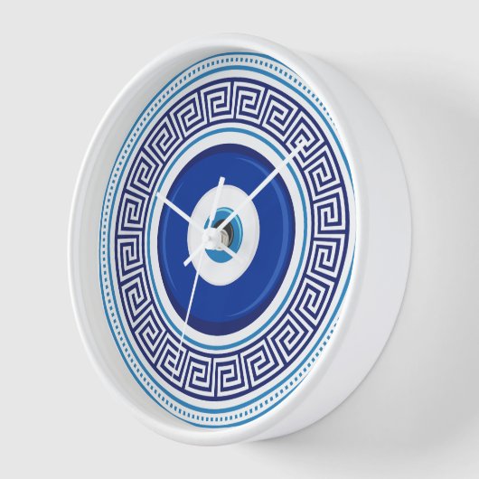 Griechisches Muster Evil Eye Nazar Uhr (Winkel)