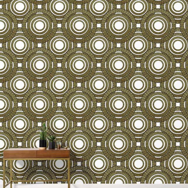 Griechisches Muster Tapete (Korridor)