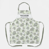 Griechisches Oliven, Restaurant Koch, Yaya Custom  Schürze (Vorderseite)