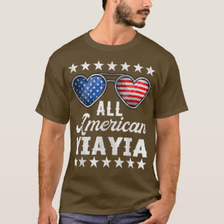 Griechisches Oma Amerikanische Unabhängigkeitstag  T-Shirt