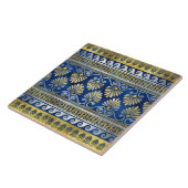 Griechisches Ornament mit Mander Key Blue Edelstei Fliese (Seite)