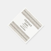 Griechisches Papier Napkin mit Steinelementen Serviette (Ecke)