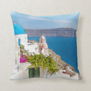 Griechisches Paradies. Aquarellmalerei von Kissen