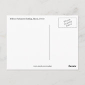 Griechisches Parlament Postkarte (Rückseite)