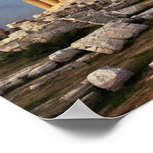 Griechisches Parthenon Poster (Ecke)