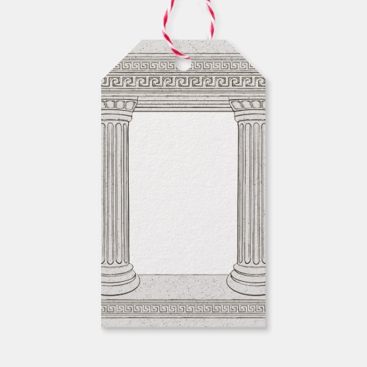 griechisches Party Geschenkanhänger (Rückseite)