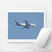 Griechisches Passagierflugzeug Mousepad (Mit Mouse)