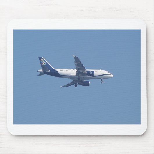Griechisches Passagierflugzeug Mousepad (Vorne)