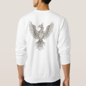 Griechisches Phoenix Men's Sweatshirt Design 🪽 👕 (Rückseite)