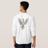 Griechisches Phoenix Men's Sweatshirt Design 🪽 👕 (Schwarz voll)