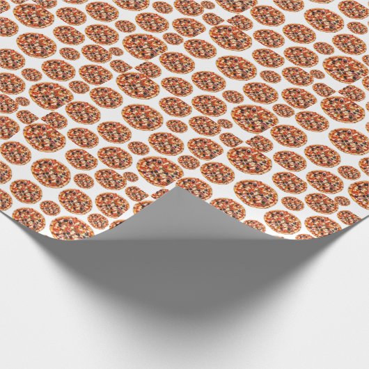 Griechisches Pizzastrom Geschenkpapier (Ecke)