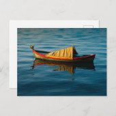 Griechisches Ruderboot Postkarte (Vorne/Hinten)