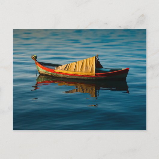 Griechisches Ruderboot Postkarte (Vorderseite)