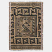 Griechisches Schloss - griechischer Meander - Gold Decke (Vorderseite Vertikal)