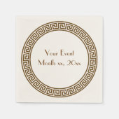 Griechisches Schlüsseldesign Napkins Serviette (Vorderseite)