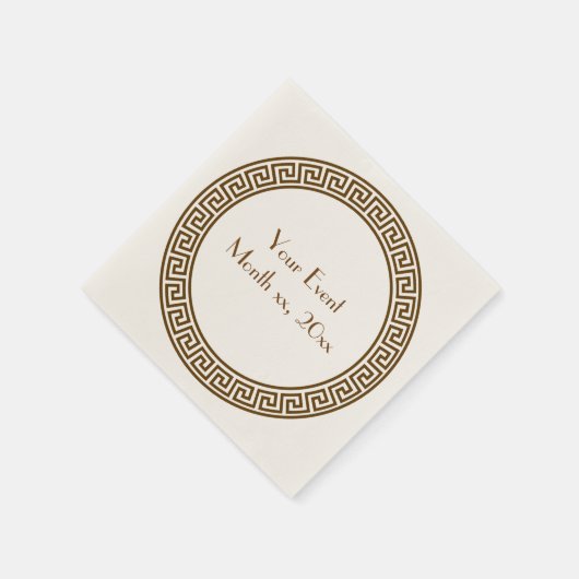 Griechisches Schlüsseldesign Napkins Serviette (Ecke)