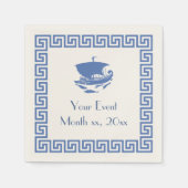 Griechisches Schlüsselkonzept Serviette (Vorderseite)