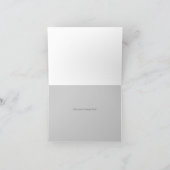 Griechisches Schlüsselmonogramm: Rot (kein Foto) Dankeskarte (Innenseite)