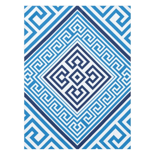 Griechisches Schlüsselmuseum - Santorini - Rhombus Tischdecke (Vorderseite)