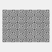 Griechisches Schlüsselmuster Geschenkpapier Set (Vorderseite 3)