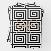 Griechisches Schlüsselmuster Geschenkpapier Set (Beispiel)