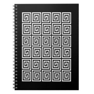 Griechisches Schlüsselmuster Notizblock