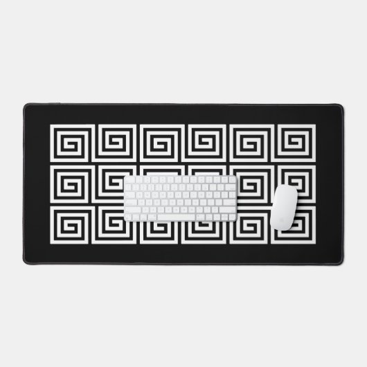 Griechisches Schlüsselmuster Schreibtischunterlage (Tastatur & Maus)