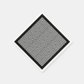 Griechisches Schlüsselmuster Serviette (Ecke)