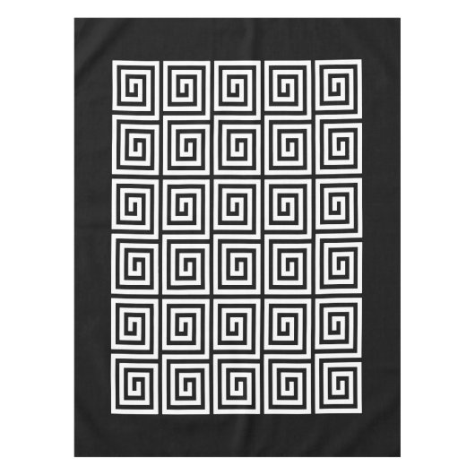 Griechisches Schlüsselmuster Tischdecke (Vorderseite)