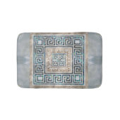 Griechisches Schlüsselschmuck - Abalone und Goldma Badematte (Vorderseite)