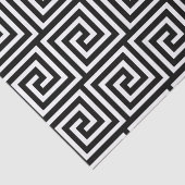 Griechisches Schlüsselschwarzweiss-muster Seidenpapier (Ausschnitt)