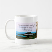 Griechisches Sprichwort über Liebe Kaffeetasse (Links)