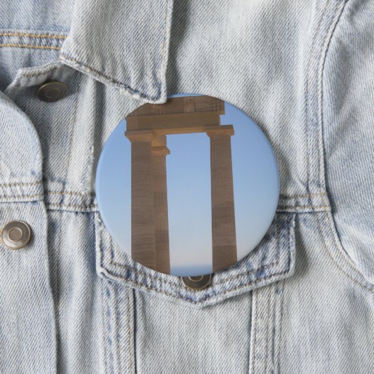 Griechisches Tempel-Runde-Abzeichen Button (Beispiel)