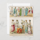 Griechisches Theaterkleid Postkarte (Vorne/Hinten)