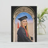 Griechisches Tor Design mit Foto-Grad-Ankündigung Ankündigung (Stehend Vorderseite)