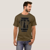 Griechisches Vase ancient Greece Pottery Graphy T- T-Shirt (Vorne ganz)