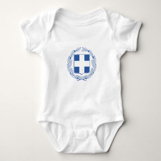 griechisches Wappen Baby Strampler (Vorderseite)