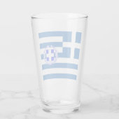 Griechisches Wappen   Glas (Rückseite)