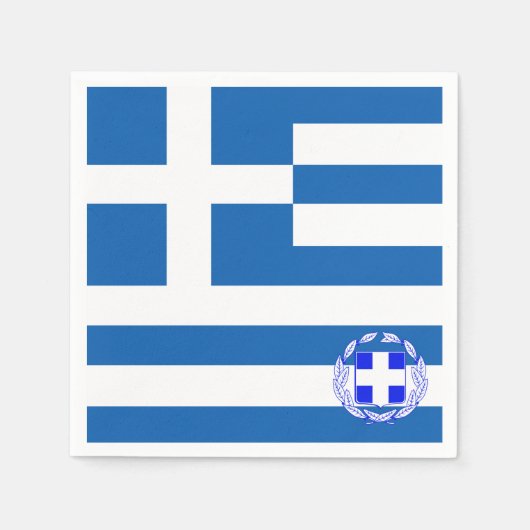 Griechisches Wappen Serviette (Vorderseite)