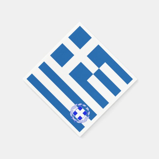 Griechisches Wappen Serviette (Ecke)