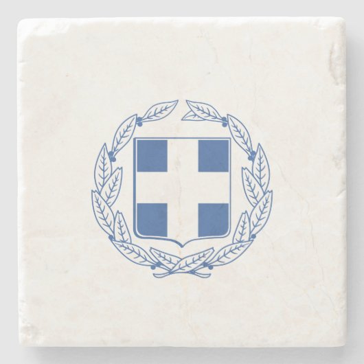griechisches Wappen Steinuntersetzer (Vorderseite)