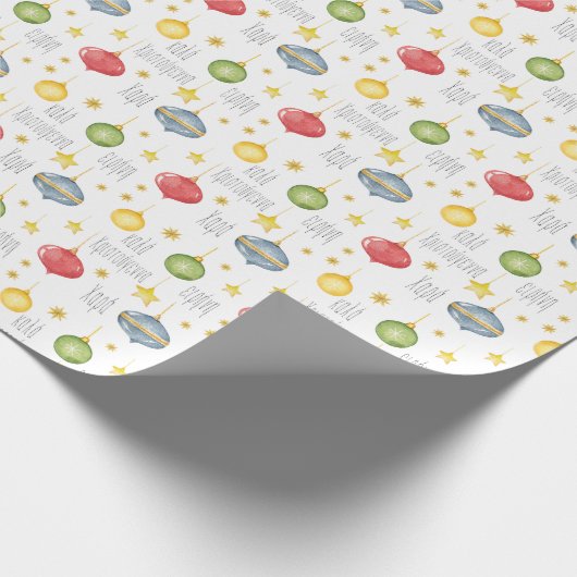 Griechisches Weihnachtsbuch Geschenkpapier (Ecke)